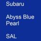 Preview: Subaru, Abyss Blue Pearl, SAL.